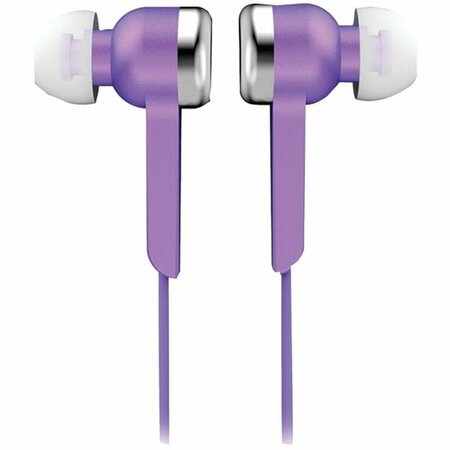 CB DISTRIBUTING IQ-113 Digital Stereo Earphones - Purple ST3119458